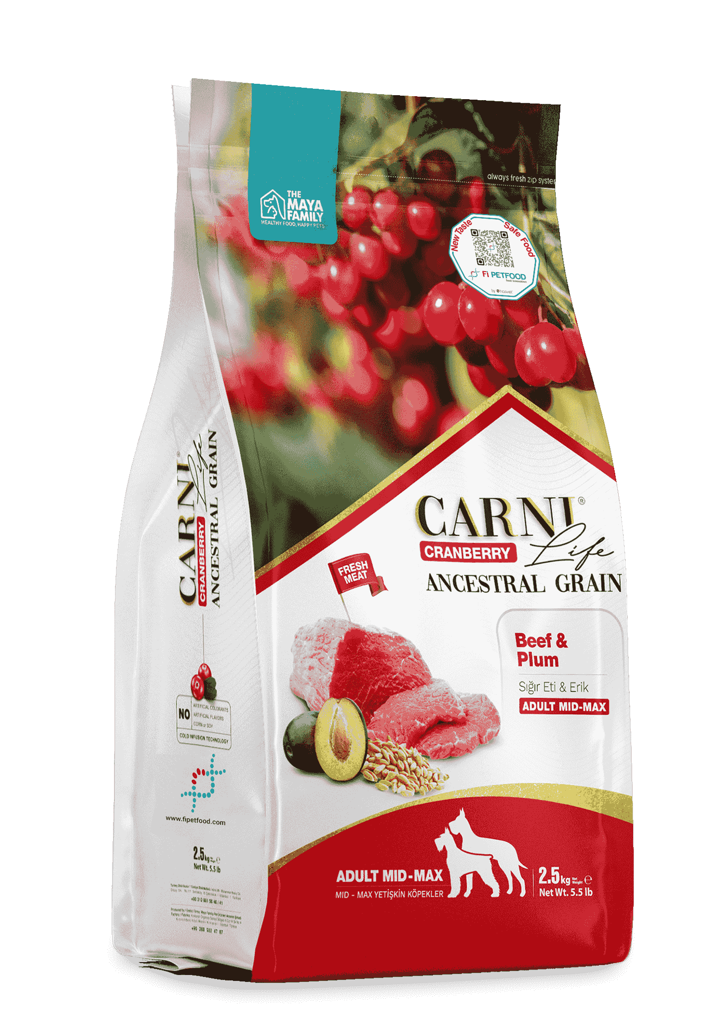 CARNI LIFE CRANBERRY ANCESTRAL GRAIN KÖPEK SIĞIR & ERİK YETİŞKİN MEDIUM & MAXI 