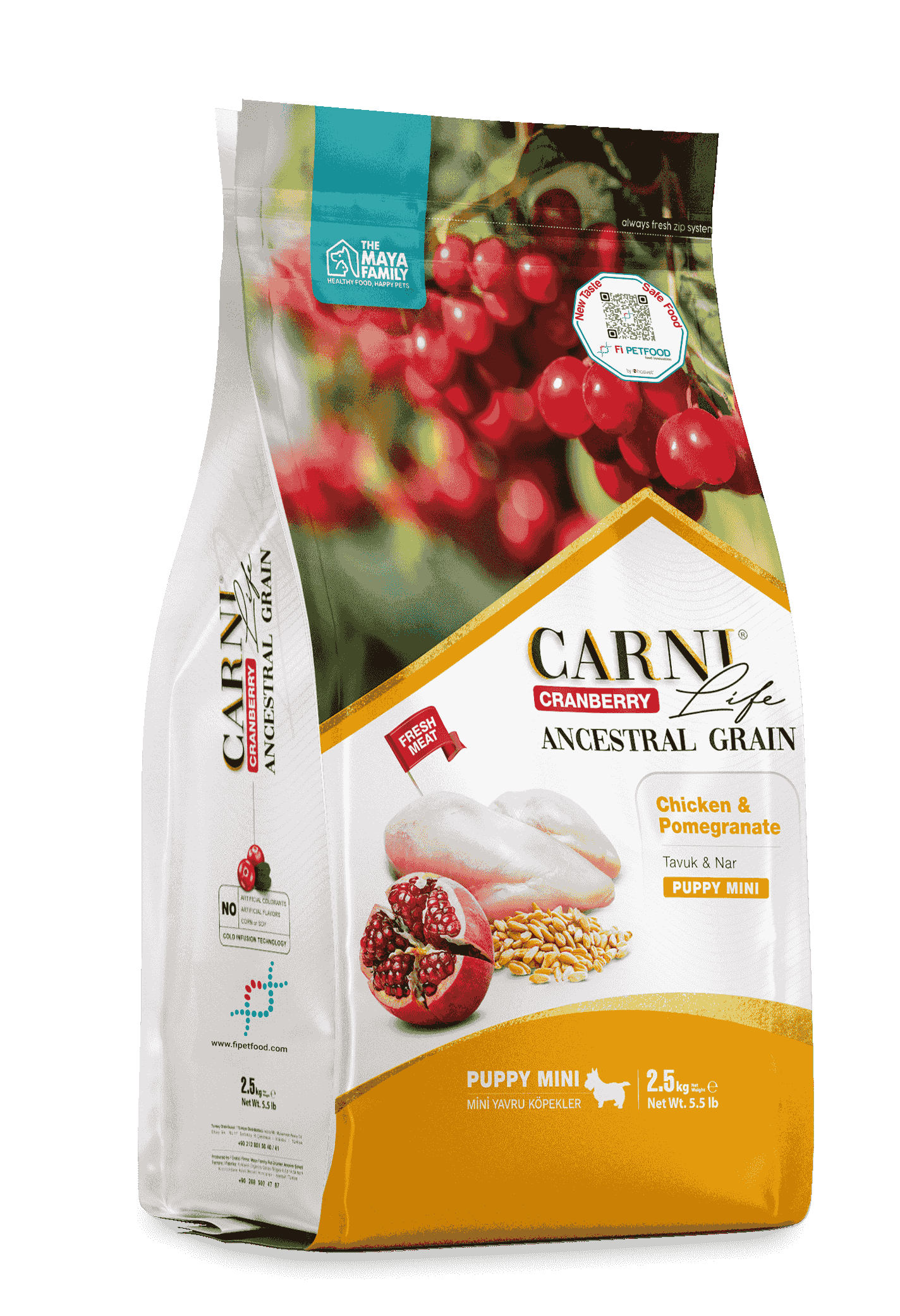 CARNI LIFE CRANBERRY ANCESTRAL GRAIN KÖPEK TAVUK & NAR PUPPY MINI 