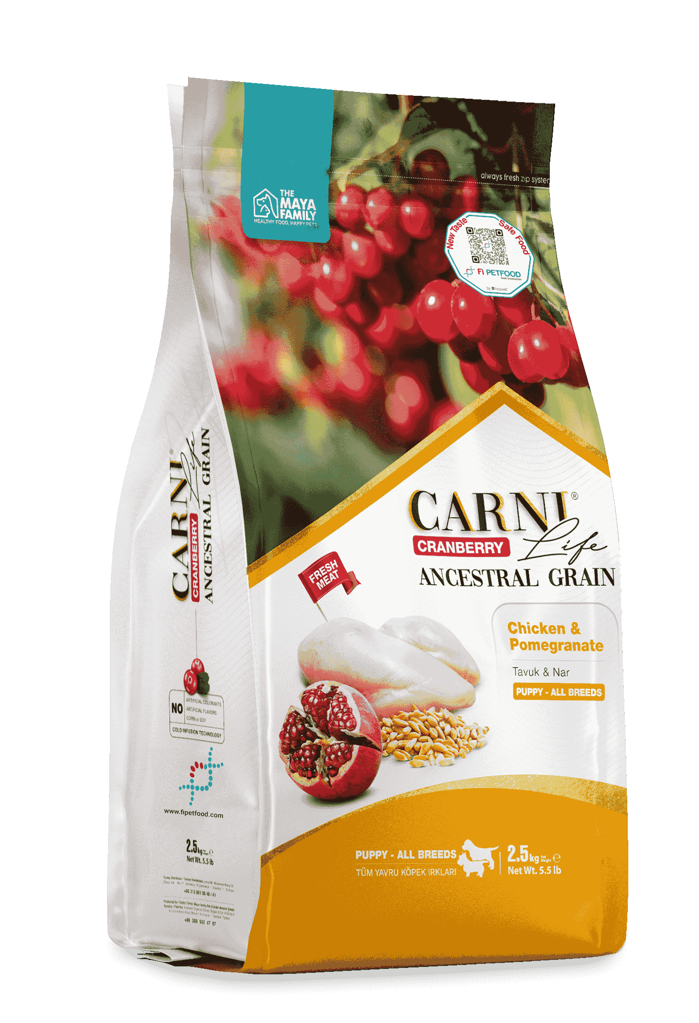 CARNI LIFE CRANBERRY ANCESTRAL GRAIN KÖPEK TAVUK & NAR PUPPY TÜM IRKLAR 