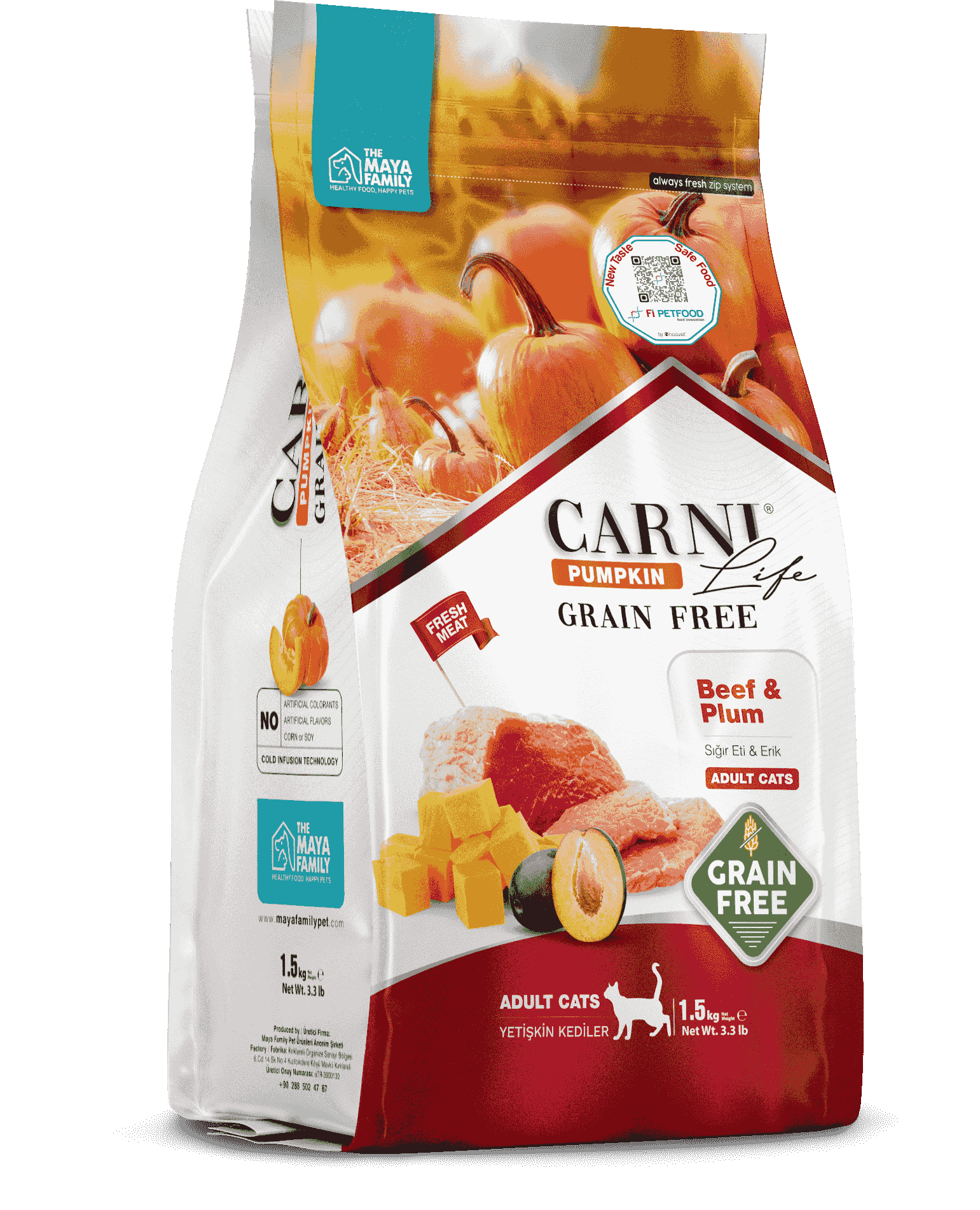 CARNI-LIFE PUMPKIN GRAIN FREE BEEF PLUMP ADULT 