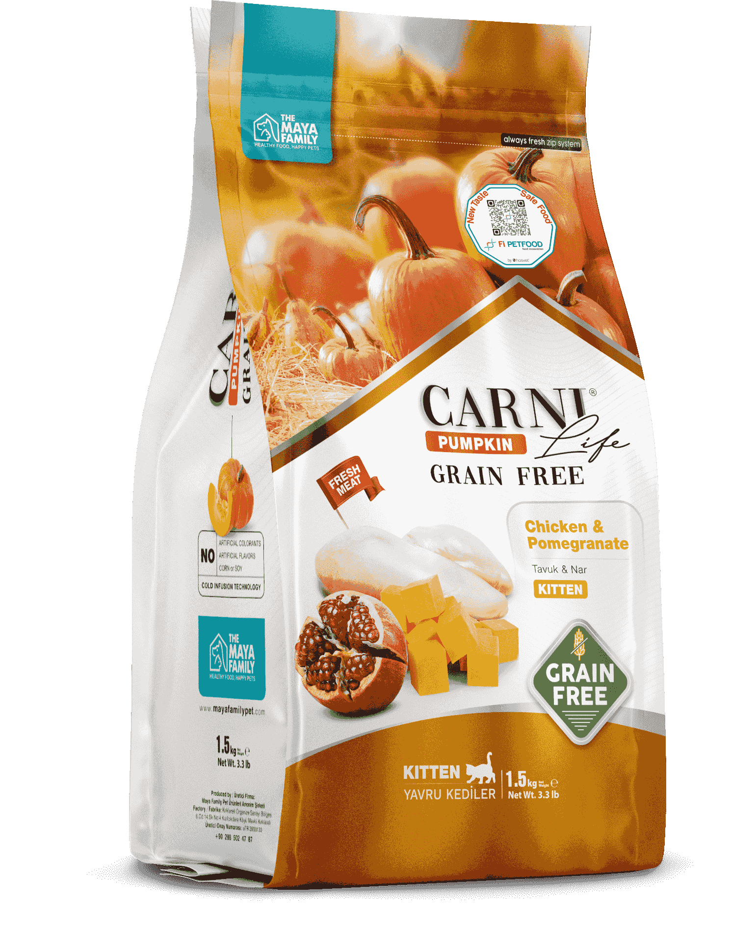 CARNI-LIFE PUMPKIN GRAIN FREE CHICKEN POMEGRANATE KITTEN