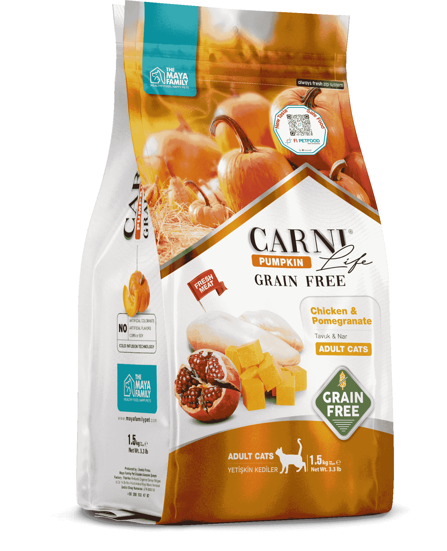 CARNI-LIFE PUMPKIN GRAIN FREE CHICKEN POMEGRANATE ADULT