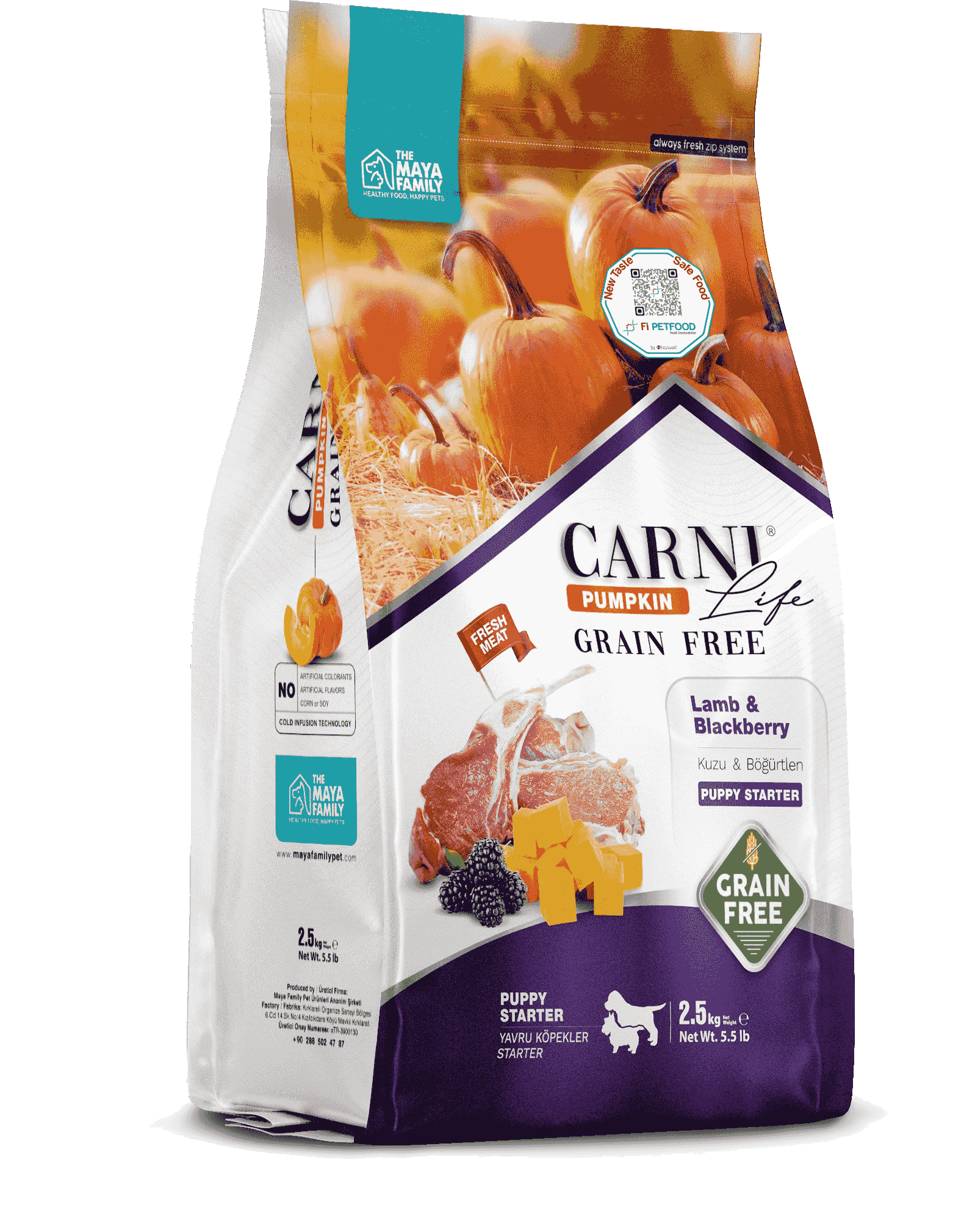 CARNI LIFE PUMPKIN TAHILSIZ KÖPEK KUZU & BÖĞÜRTLEN PUPPY STARTER