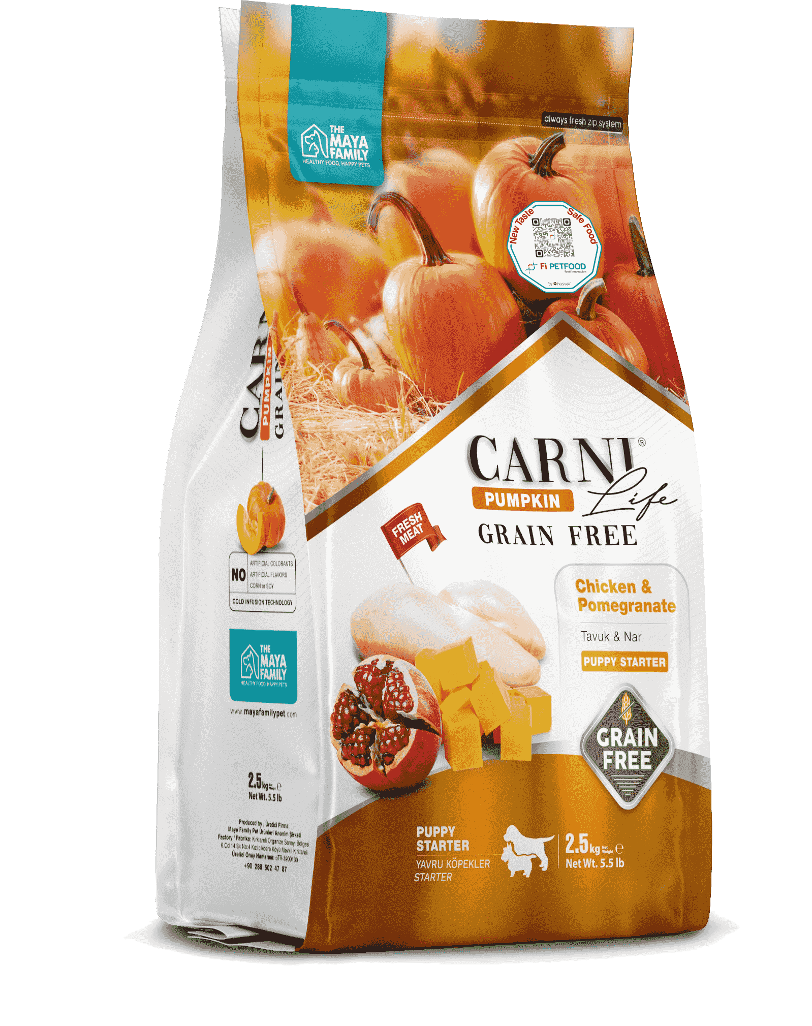 CARNI LIFE PUMPKIN TAHILSIZ KÖPEK TAVUK & NAR PUPPY STARTER