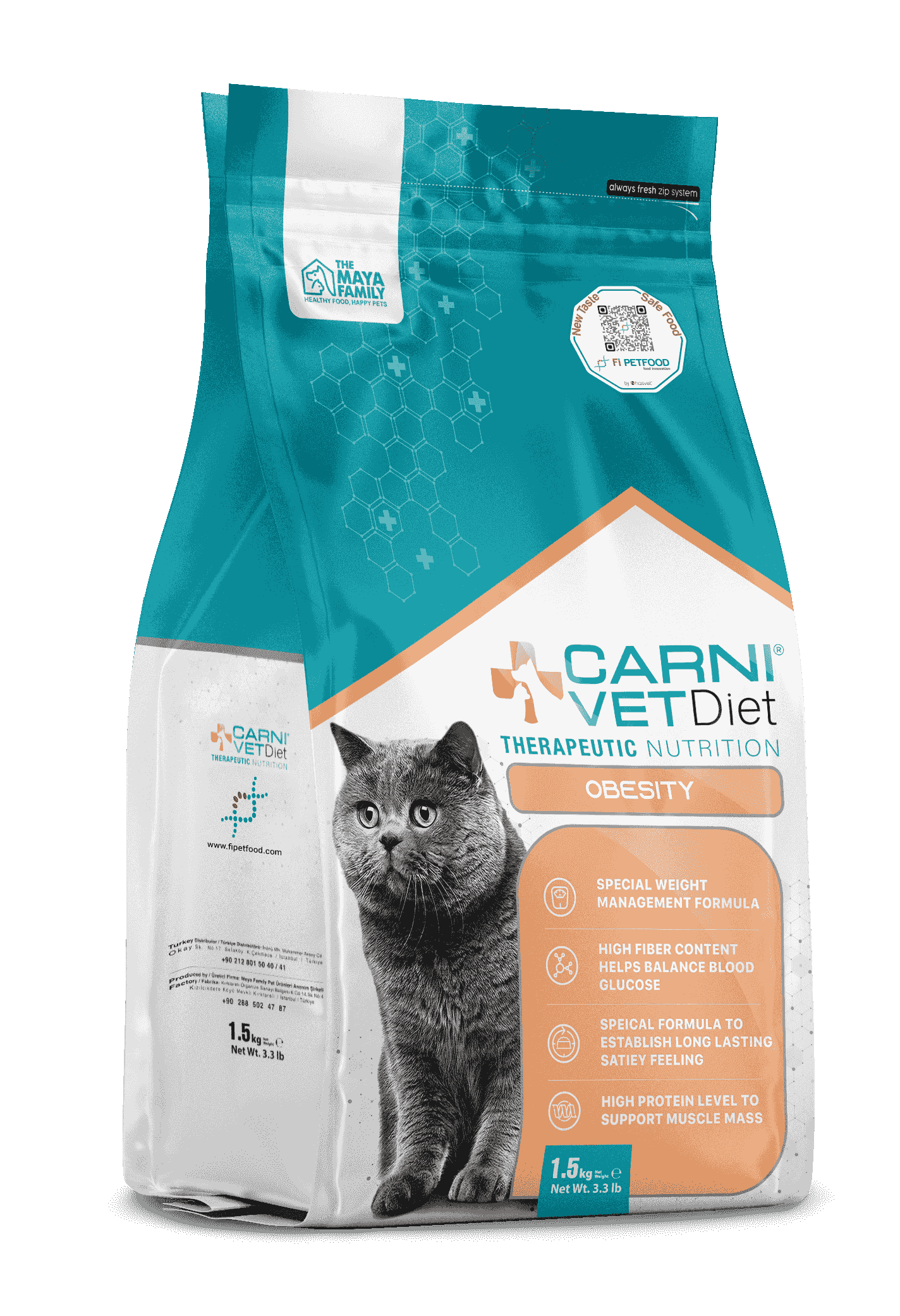 CARNI VET DIET KEDİ OBESITY YETİŞKİN 
