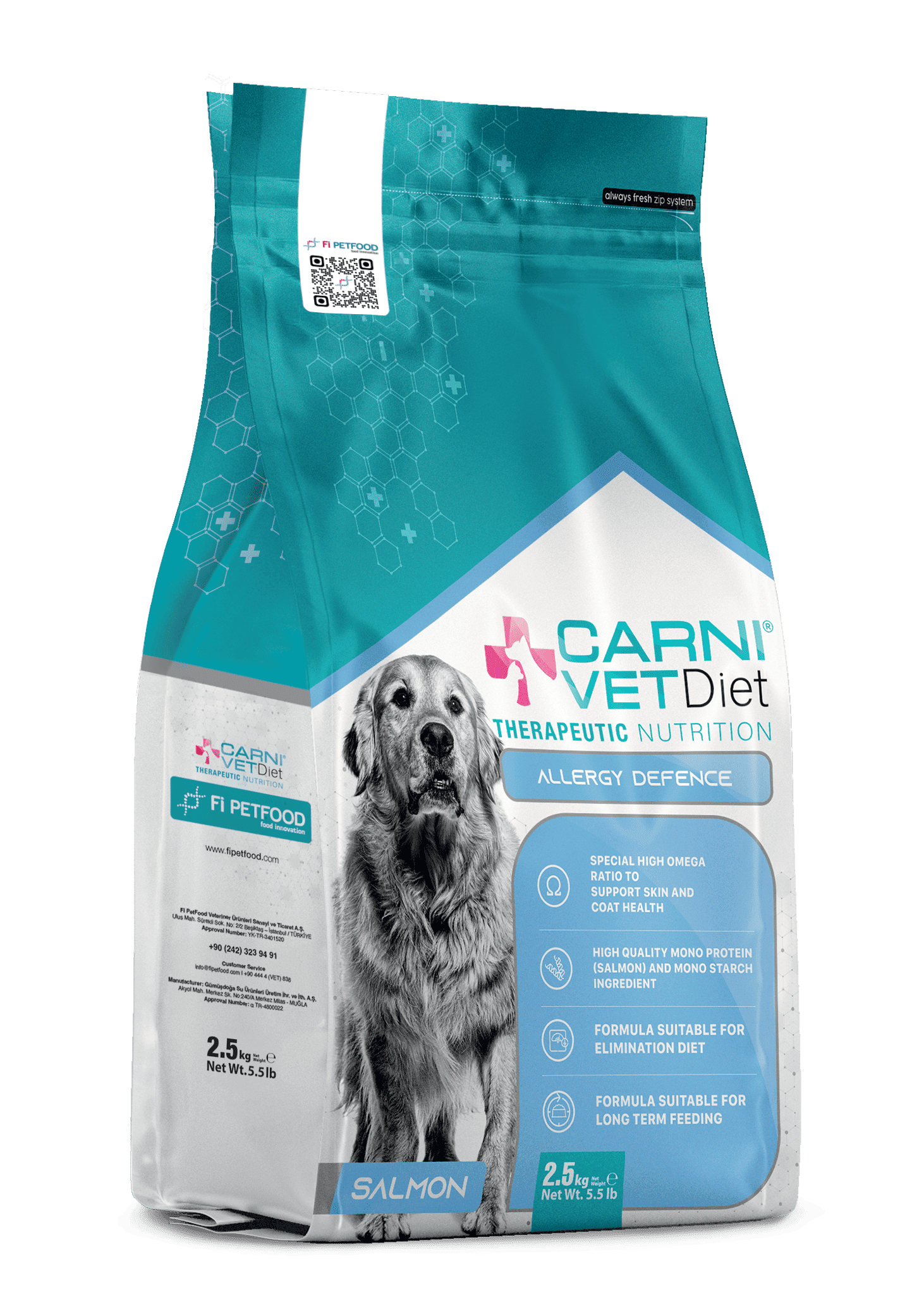 CARNI VET DIET DOG ALLERGY DEFENSE SALMON ADULT